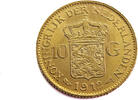 Nederland 10 Gulden Wilhelmina - Gold -