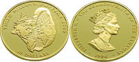 Bahamas 10 Dollars 1996 Third Millenium - 1/2 Oz. Gold PP