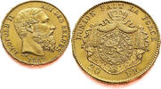 Belgium 20 Francs Leopold II - Gold -
