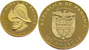 Panama 100 Balboas Birth of Balboa - Gold -