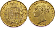 United Kingdom Sovereign 1866 Very Fine+ 1195,00 EUR  zzgl. 9,95 EUR Versand