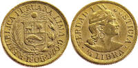 Peru 1/2 Libra 1908 unz (unzirculated) 750,00 EUR  zzgl. 9,95 EUR Versand