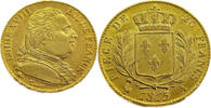 France 20 Francs Louis XVIII - Gold -