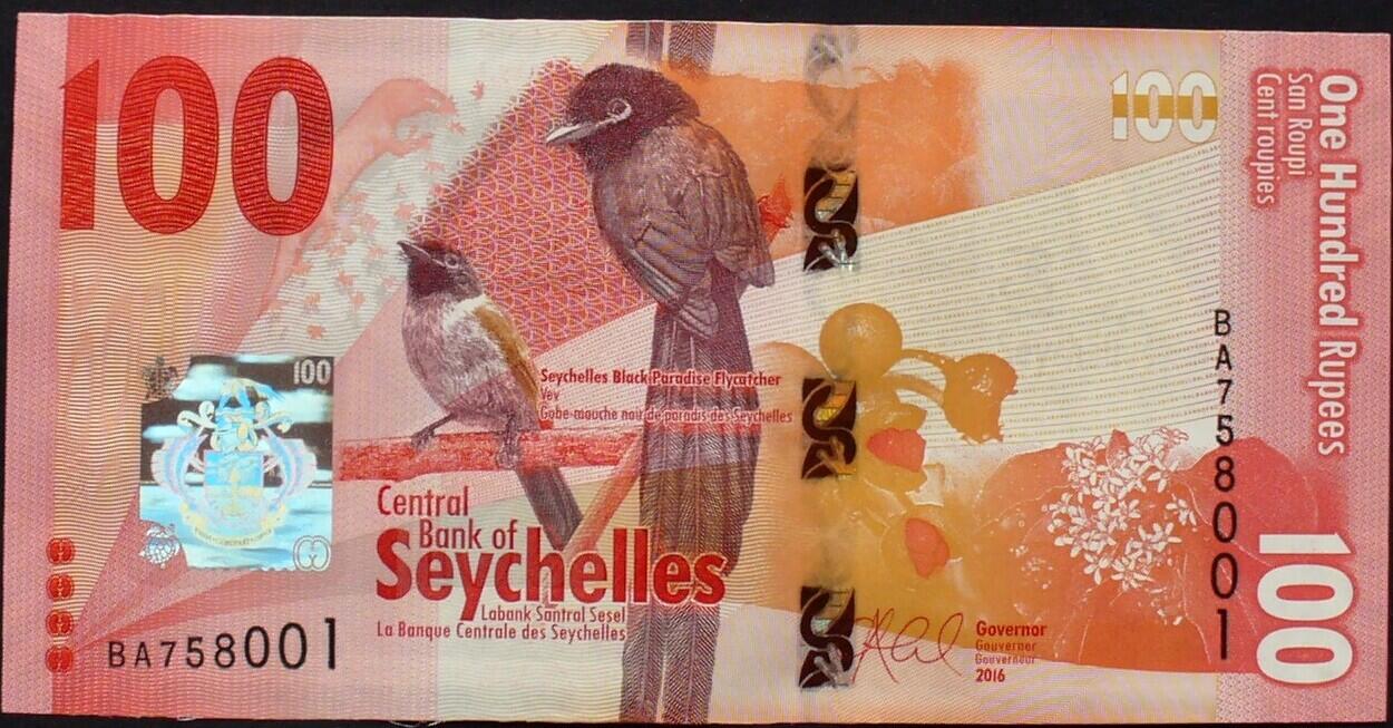 Seychelles 100 Rupees 2016 P 50 Kfr MA Shops pmg-s-featured-note-of-the-month-the-seychelles-25-rupees-pmg