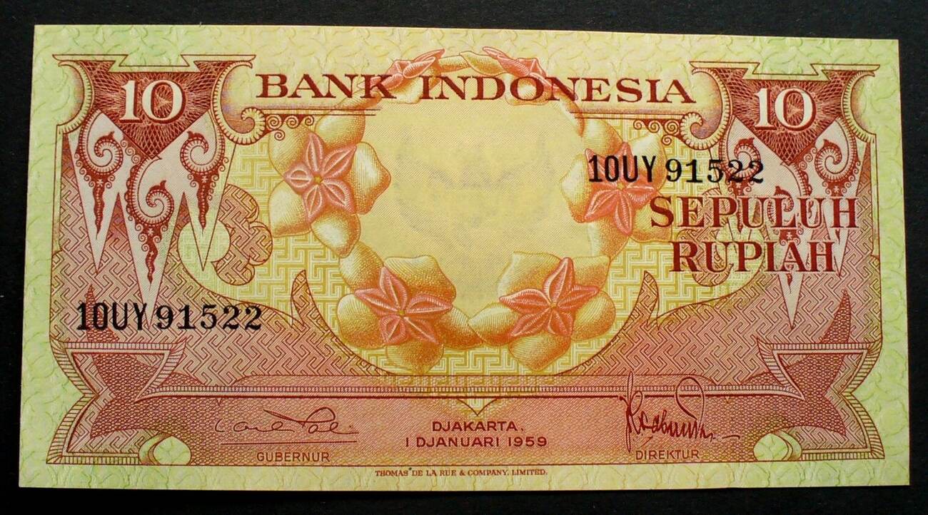 Indonesien 10 Rupiah 1.1.1959 P. 66 kfr | MA-Shops