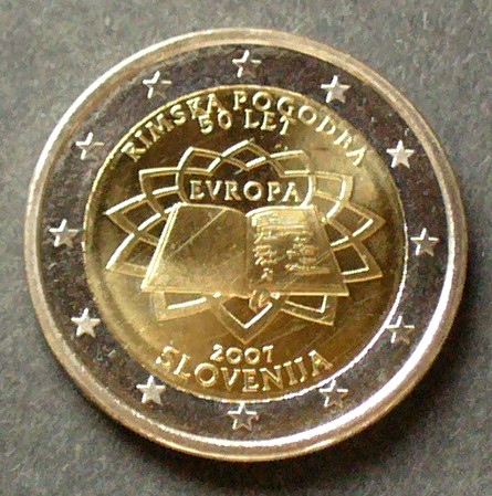 2 Euro Slowenien 2007 Nominal