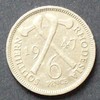 Südrhodesien 6 Pence S.16 b / K-N / George VI. - Gekreuzte Äxte