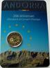 Andorra 2 Euro BiMe / in Original- Coincard / 20 Jahre Beitritt zum Europarat