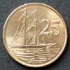 Kaiman-Inseln 25 Cents S.137 / E, N galv. / Elizabeth II. - Zweimastschoner -