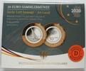 BRD 10 Euro K-N / mit farblosen Polymerring / Originalverpackung / An Land -