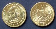 Guatemala 1 Centavo S.79 / Al / Staatswappen - Weiße Nonne -