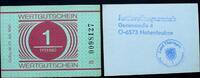 DDR - Gefängnisgeld 1 Pfennig MDI-34 / Wertgutschein / Serie B -