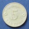 Lettland 5 Santimi S.14 / N-Me / Staatswappen -