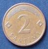 Lettland 2 Santimi S.11 / St, K galv. / Staatswappen -
