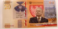 Polen 20 Zloty P195 / GBN / im Originalfolder / Lech Kaczynski -