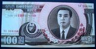 Korea Nord 100 Won P.53 / Aufdruck - 95. Geburtstag von Kim Il Sung -