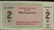 DDR - Interhotel Panorama Oberhof 2 Mark Wertschein, Stempel - Ostseehotel Ahrenshoop -