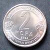 Zentralafrikanische Staaten 2 FCFA 2024 Stgl 2,90 EUR  zzgl. 1,50 EUR Versand
