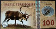 Arctic Territories 100 Polar Dollars 2017 Polymer kfr 10,00 EUR  zzgl. 4,00 EUR Versand