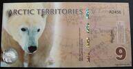 Arctic Territories 9 Polar Dollars 2012 Polymer kfr 9,50 EUR  zzgl. 4,00 EUR Versand