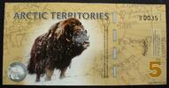Arctic Territories 5 Polar Dollars 2012 Polymer kfr 6,50 EUR  zzgl. 4,00 EUR Versand