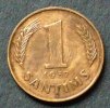 Lettland 1 Santims S.10 / Bro / Staatswappen -