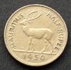 Mauritius 1/2 Rupee S.18 / K-N / George VI. - Mähnenhirsch -
