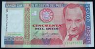 Peru 50.000 Intis 28.6.1988 P. 142 kfr 2,50 EUR  zzgl. 1,50 EUR Versand