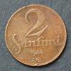 Lettland 2 Santimi S.2 / Bro / Staatswappen -