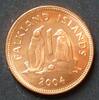 Falkland-Inseln 1 Penny S.114 / E, K galv. / Elizabeth II. - Eselspinguine -