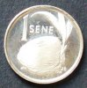 Samoa 1 Sene S.12 a / 925er Silber, 1,95g / Tanumafili II. - Keimende Kokosnuss -