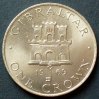 Gibraltar 1 Crown S.4 / K-N / Elizabeth II. - Dreitürmige Festung -