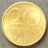 DDR 20 Pfennig S.11 / Me / Staatswappen - Wertangabe