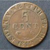 Westphalen 5 Centimes AKS 40 / K / Hieronymus Napoleon