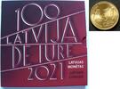 Lettland 50 Cent aus Original-Folder -