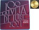 Lettland 10 Cent aus Original-Folder -