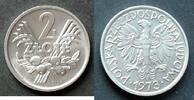 Polen 2 Zlote S.43 / Al / Wappenadler - Früchte und Weizenähren -