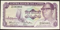 Gambia 1 Dalasi ND(1971) P. 4 g / Sign.8 kfr 10,00 EUR  zzgl. 4,00 EUR Versand