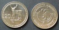 Georgien 20 Tetri S.11 / St / Sonne als Symbol des Lebens - Rehbock