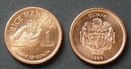 Guyana 1 Dollar S.50 / St, K galv. / Reisernte -