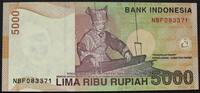 Indonesien 5.000 Rupiah 2001 P. 142 a kfr 2,50 EUR  zzgl. 1,50 EUR Versand