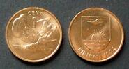 Kiribati 1 Cent S.1 / Bro / Staatswappen - Bindenfregattvögel -