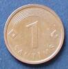 Lettland 1 Santims S.12.4 / St, K galv. / Staatswappen -