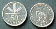 Lettland 50 Santimu S.17 / K-N / Staatswappen - Fichtensetzling -