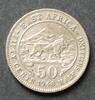 Britisch Ostafrika 50 Cents S.35 / K-N / George VI. - Löwe vor Gebirgslandschaft -