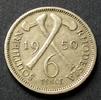 Südrhodesien 6 Pence S.23 / K-N / George VI. - Gekreuzte Äxte