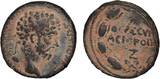 ISRAEL,  Antoninus Pius, AE 24 of Hieropolis, Syria