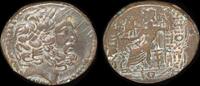 Israel ANTIOCH ON THE ORONTES 82-75 BC BUST OF ZEUS -
