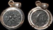 ISRAEL MUSEUM GIFT SHOP, Stunning Widow's Mite Coin. mounted in a handmade sterling silver pendant -