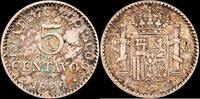 Puerto Rico 5 Centavos 1896 1886-1931 Alfonso XIII MBC 150,00 EUR  zzgl. 10,00 EUR Versand